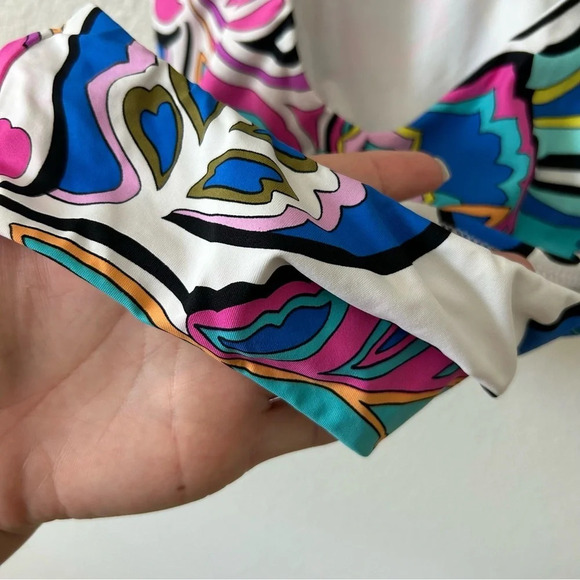 Trina Turk $162 Sz 6 Mandalay Floral Plunge One Piece Swimsuit Guc. - Picture 16 of 16